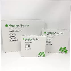 Mepilex Border Wound Dressing Bundle (Contains 3 Boxes of Dressings - 1 Box of 5 Dressings Each of: 3