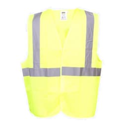 Cordova VB231P Type R, Class II, 5-Point Breakaway Vest, Lime, Hook & Loop Closure, 2-Inch Silver Reflective Tape