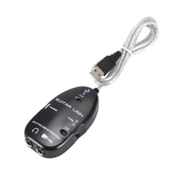 QIUNI Guitar to USB Interface Link Cable Adapter Audio Connector Recorder for PC/Computer