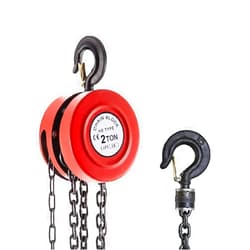 VEVOR Hand Chain Hoist, 4400 lbs /2 Ton Capacity Lift, 7ft/2m Chain Lift Manual Hand Chain, Manual Hoist w/Industrial-Grade Steel Construction for Lifting Good in Transport & Workshop