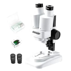 Aomekie® Microscope for Kids Students 20X 40X with 10Pcs Slides Insect Specimen Stereo Microscope for Kids with WF eyepieces LED Light Source Portable Stereoscope