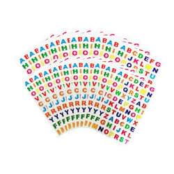 ZYYC 1400 Pieces Colorful Alphabet Stickers Glitter Letter Stickers（20 Sheets） Self-Adhesive Shiny Stickers Used for Greeting Cards, Home Decoration, Children's Art and Craft Supplies