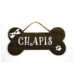 Handmade Upgraded Personalized Dog Bone - Dog House Wooden Sign Decor - Custom Name with Paw and Ribbon - Perfect signs for Gift.