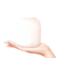 KOSGHO Portable Small Humidifier, USB Personal Desktop Humidifier for Car, Office Room, Bedroom, Auto Shut-Off, 2 Mist Modes, Super Quiet, 220ml, Pink