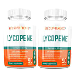 KRK SUPPLEMENTS 2 Bottles Lycopene 50mg 180 Total Capsules