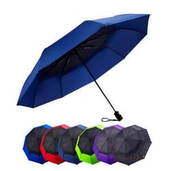 ElifeAcc Double Layer Windproof Automatic Umbrellas with Anti-UV Straight Folding Travel Umbrella Multi-coloured