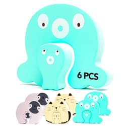 XPECIAL Door Finger Pinch Guard 6 PACK Anti Door Slam Stopper Foam Door Stoppers Silencer, Baby Proofing Thick Door Cushion to Keep Doors Open, Prevent Slamming Doors, Toddler Pet from Locked in Room