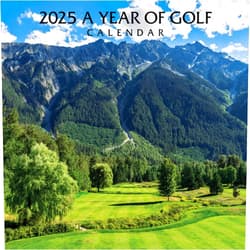 Silver Creek Press 2025 A Year Of Golf Calendar - Includes PGA (Majors) Tour Dates - 12
