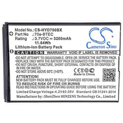 CS BATTERY Replacement Battery for Honeywell Dolphin 60s, 70e, 75e,fits Part No 70e-BTEC, BAT-EXTENDED-01, 60S-Batt-1, 3.7V 3200mAh Li-ion