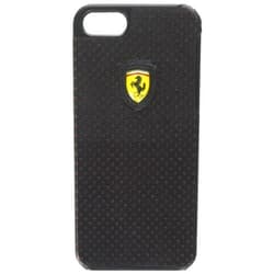 CG Mobile Ferrari Leather Snap-on Case for your iPhone 5/5s (Black & Red)