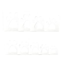 Suartus Paw Stencil, 8Pcs Large Dog Paw Stencil for Painting,Cute Bear Cat-Paw Print Stencils Template Reusable Plastic Animal-Paw Paint Stencils for Crafts Art Painting on Wood Paper Flag Wall Home Decor