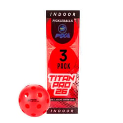 PIXA Pickleball PIXA Titan Pro 26 Injection Molded Indoor Pickleball - USAPA Approved, Tournament Play, Durable Indoor Pickleballs, Consistent Bounce, Smooth Flight, Ideal for Competitive Play- Packs of 3, 6, 12