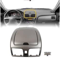 Dasbecan Center Dash A/C Outlet Air Vent Panel Compatible with 2000-2006 Nissan Sentra Cubby Storage Replaces# 682605M002 Gray