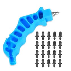 Trinkrittey 2-in-1 Drip Irrigation Tubing Hole Punch with 20 pcs Plugs, Drip Irrigation Tubing Hole Punch & Fitting Insertion Tool Kit for 1/4