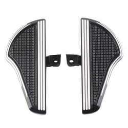 GZYF Motorcycle Floorboard Rear Passenger Foot Pegs for Harley Dyna For Softail Electra Glide V-Rod, Black and White