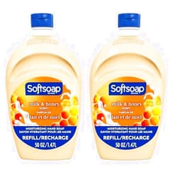 Softsoap Milk & Honey Scented, Liquid Hand Soap Refill, 50 Ounce (Pack of 2)