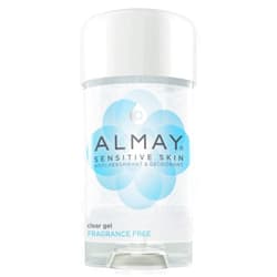 Almay Deodorant for Women, Gel Antiperspirant, Hypoallergenic, Dermatologist Tested for Sensitive Skin, Fragrance Free, 2.25 Oz