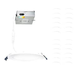 WAC Lighting, Lotos 4in LED Round 5-CCT Selectable 2700K-3000K-3500K-4000K-5000K Recessed Kit in White (Pack of 24)