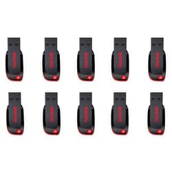 SanDisk 8GB Cruzer Blade USB 2.0 Flash Memory Drive SDCZ50-008G (10 Pack)