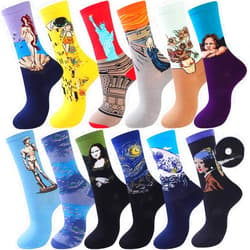 Moyel Fun Socks For Women, Art Novelty Cool Funny Funky Crazy Dress Socks,