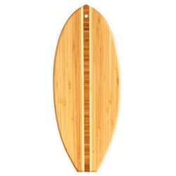 Totally Bamboo Lil' Surfer Surfboard Shaped Bamboo Serving and Cutting Board, 14-1/2