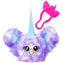 Furby Furblets Groo-Vee Mini Friend, 45+ Sounds & Music, Speaks Only Furbish, Electronic Plush Toys for 6 Year Olds & Up, Purple