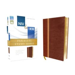 Zondervan,Eugene H. Peterson NIV, The Message, Parallel Study Bible, Leathersoft, Brown: Two Bible Versions Together with NIV Study Bible Notes