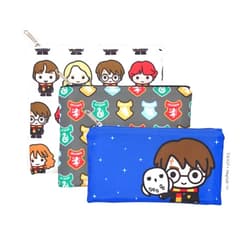 Yoobi Harry Potter X Yoobi Reusable Snack Bags – 3 Food-Safe Lunch Bags in Various Sizes with Cute Harry Potter Designs – Magical Easter Gift for Kids & Adults