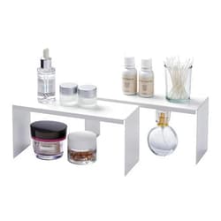 Yamazaki Home Tower Medicine Cabinet Vanity Storage Racks – Set of 2, Bathroom Mirror Organizer Risers - Steel -