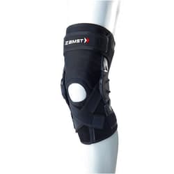 Zamst ZK-X Sports Knee Brace With Metal Hinges Protecting the Knee Ligaments For Moderate Sprains Of the ACL, MCL, LCL-for Basketball, Volleyball, Soccer, Football, Lacrosse, Ice Hockey-Black