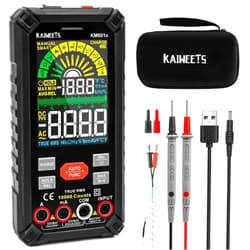 KAIWEETS 10000 Counts TRMS Digital Multimeter with Auto Ranging, Rechargeable, Measures Voltage, Current, Resistance, Continuity, Duty-Cycle, Capacitance, Frequency