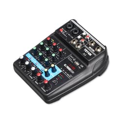 TEYUN 4 Channel Professional Portable Mixer Sound Mixing Console Computer Input 48v Power Number Live Broadcast A4 New (4-Channel)