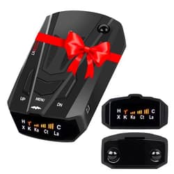 Gabiirev New Radar Detector for Cars with Voice Speed Prompt, 360 ° Detection，Vehicle Speed Alarm System, Led Display,City/Highway Mode, Gifts for Husbands,black2
