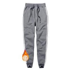 Aprsfn Women's Winter Thicken Sherpa Lined Sweatpants with Drawstring Warm Athletic Pants