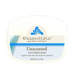 Clearly Natural Essentials Glycerin Bar Soap, Unscented, 4 Ounce, Pack of 12 (Packaging May Vary)