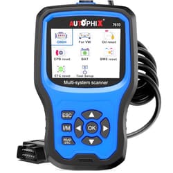 AUTOPHIX 7610P+ Fit for VW Audi, Full System Diagnostic Tool, All Reset Service, Fit for Volkswagen Audi Skoda Seat, Full OBD2 Code Reader with Battery Registration Oil Reset