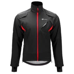 ROCKBROS Winter Cycling Jacket for Men Thermal Fleece Windproof Jacket Running Biking Hiking