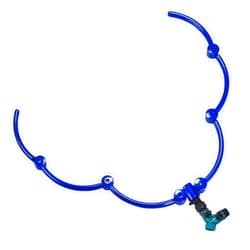 ZZM 360°Tree Water System Tree Watering Ring Circle Sprinkler and Irrigation System Targeted Water with Y Hose Splitter for New Tree Outdoor Plants Raised Garden Beds Shrubs (Large)