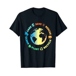 Save the World, Planet and Ocean Gifts + Outfits Save Animals Recycle Earth Day, Save the Ocean T-Shirt
