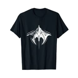 Diver Tribal Design Souvenir Tribal Stingray Manta Ray Hawaiian Polynesian Diver T-Shirt