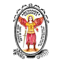 Shoushan Art Archangel Chamuel Seeker of God Gift of Love & Relationships Lined Notebook Journal