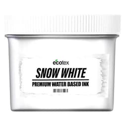 Screen Print Direct Ecotex® Screen Printing Ink Snow White (Pint - 16oz.) - Water Based Fabric Ink, Silk Screen Ink, Soft Fabric Ink or Screen Ink for Shirt Printing - Screen Printing Supplies for Screen Printing Kit