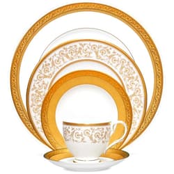 Noritake Summit Gold 5-Piece Place Setting, Service for 1