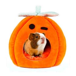 YUEPET Guinea Pig Bed Cave Winter Warm Cozy House Hideout for Dwarf Rabbit Bunny Ferret Hamster Chinchilla Hedgehog Fleece Washable Cage Nest Accessories 8.2