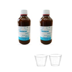 Gaviscon A 2 Z Store Gaviscon Advance Aniseed 500ml Pack of 2 with (2 Free Plastic Liquid Measuring Cups 30ml)