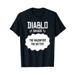 Sauce-y Taco T-shirts Tacos Diablo T-Shirt Sauce, Cinco de Mayo or Halloween belly