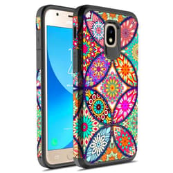 Rosebono Fashion Rosebono Compatible with Samsung Galaxy J3 Achieve/J3 Star/J3 V 2nd Gen./J3 2018/Express Prime 3/Sol 3/Amp Prime 3 2018 Case, Graphic Case for SMJ-337 (Colorful Mandala)