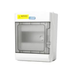 Mollom 6 Way Power Distribution Box with Bus Bars and Din Rail for Miniature Circuit Breaker MCB, Waterproof IP66.Padlock Available for Indoor and Outdoor Use