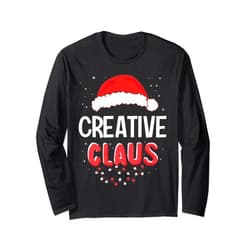 99 Gifts Fun Claus Group X-Mas Pajama Party Outfit Creative Santa Claus Christmas Matching Costume Long Sleeve T-Shirt