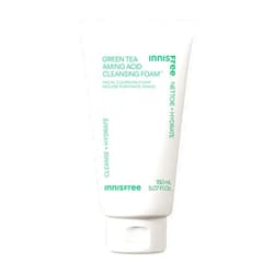 innisfree Green Tea Amino Acid Cleansing Foam, Sulfate Free, Korean Hydrating Face Cleanser with Gentle Foam